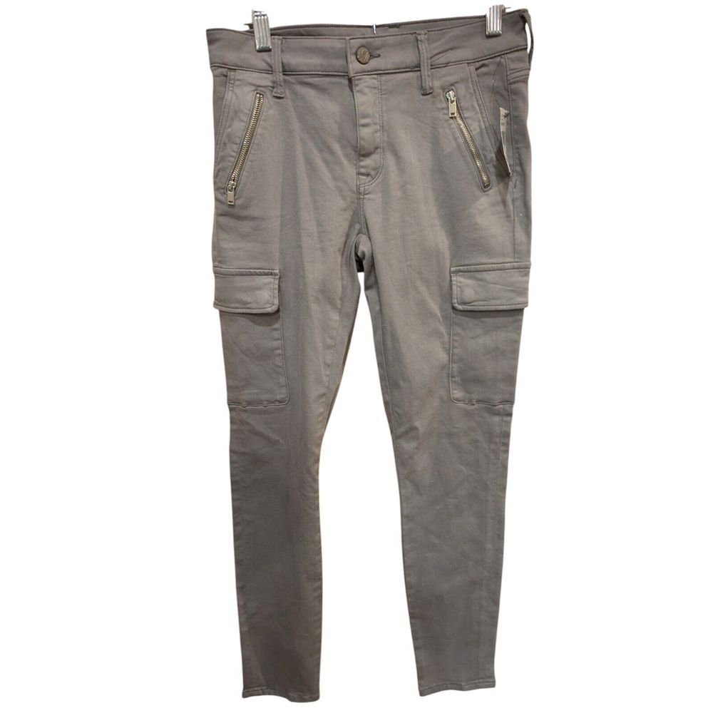 Mavi Womens Juliette Jeans Slim Skinny Grey Stretch Mid Rise Pockets Denim 27x28